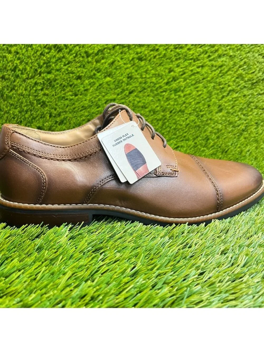 Nunn Bush Westwood Mens Size 10 Brown Classic Cap Toe Oxford Dress Shoes
